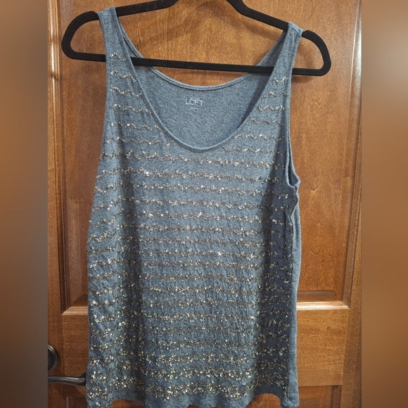 LOFT sequins tank large - Picture 5 of 9